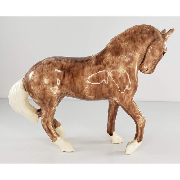 Dorothy Kindell Horse Red Trotting Figurine California Pottery RARE HTF #301 - Picture 3 of 9